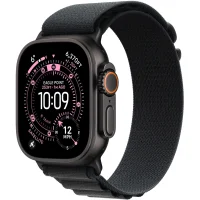 Apple Watch Ultra 3 GPS + Cellular, 49mm Black Titanium Case with Black Alpine Loop - Small